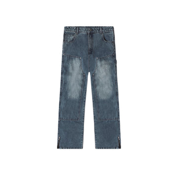 Washed blue carpenter denim
