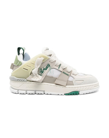 Axel Arigato Area Lo Sneaker “Strapped” – Ivory/Green