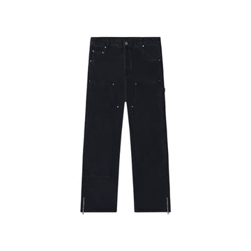 Washed black carpenter denim