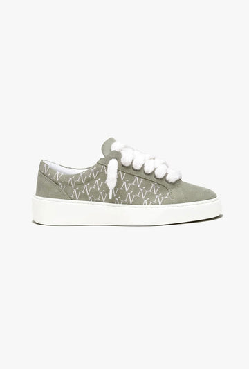 NOMERIS Green Monogram Sneakers