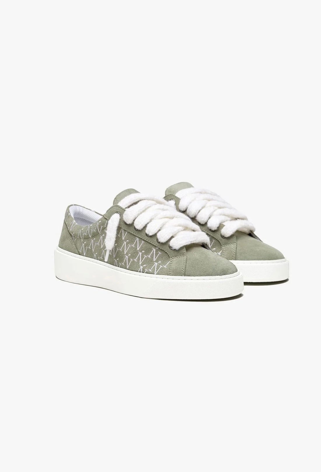 NOMERIS Green Monogram Sneakers