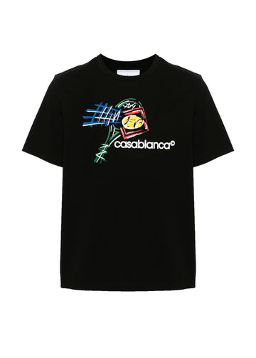 CASABLANCA COQUIS DE TENNIS T Shirt